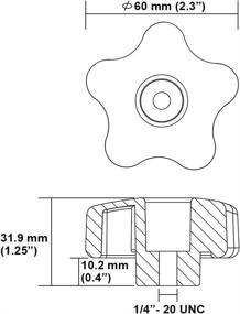 img 3 attached to OSKOOL T Track 4 Pack Threaded Washers