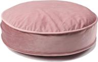 yiuor velvet pouf: luxurious nursery floor cushion for comfortable baby room seat, reading nook, and kids décor gift логотип