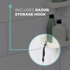 img 1 attached to 🚿 Efficient Storage Solution: Zenna Home Pole Shower Caddy in White