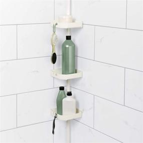 img 3 attached to 🚿 Efficient Storage Solution: Zenna Home Pole Shower Caddy in White