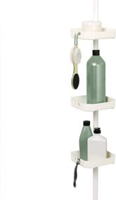 img 4 attached to 🚿 Efficient Storage Solution: Zenna Home Pole Shower Caddy in White