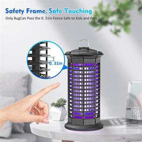 img 1 attached to High Powered Bug Zapper - Effective Outdoor Electric Mosquito Trap and Insect Killer for Home, Kitchen, and Backyard