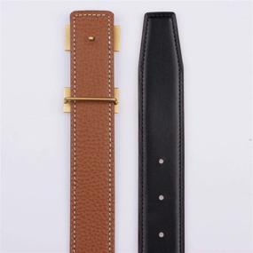 img 1 attached to 👝 Hermes Brown Women's Accessories: Top-quality Replacement Leather Belt for Fashionable Belts