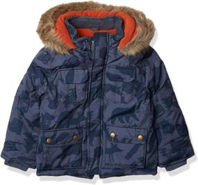 img 4 attached to Carters Heavyweight Advernture Parka Camel Boys' Clothing at Jackets & Coats