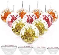 🎄 jangostor clear ornaments balls - 20 pack of christmas tree decorations - diy plastic fillable transparent ball - 40, 50, 60, 80mm christmas baubles craft логотип