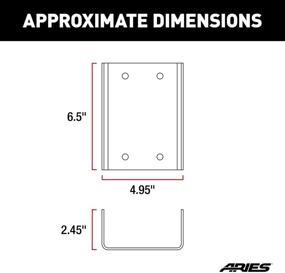 img 3 attached to 🚗 Jeep Wrangler JK Spare Tire Carrier Third Brake Light Extension Bracket – ARIES 256TBL