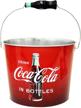 coca large galvanized beverage bucket logo