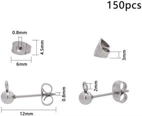 img 1 attached to UNICRAFTALE Stainless Findings Earrings 7 4X7 2X1 7Cm