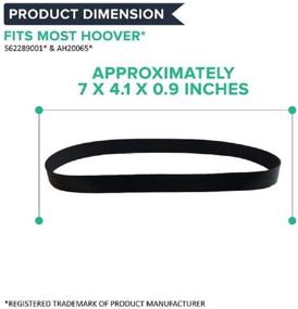 img 1 attached to 🔧 Crucial Vacuum Replacement Belt Parts - Compatible with Hoover Skinny Drive Part # 562289001, AH20065 - Fits Hoover T-Series Non-Stretch Belt Rewind Upright - Ideal for Home and Office Use (1 Pack)