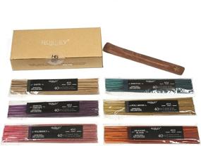 img 2 attached to 🌿 Hosley Aromatherapy 240 Pack: Dragon's Blood, Earth, Full Moon, Sensual Therapy, Spiritual & Wildberry Incense Sticks Infused with Essential Oils - O3