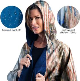 img 2 attached to 🌧️ Reversible Rain Poncho for Women - RainCaper Women's Clothing in Coats, Jackets & Vests