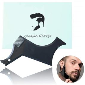 img 4 attached to 🧔 Advanced George Beard Shaper: Enhanced with Dual Barber Pencil for Precise Alignment and Edging. Effortlessly Complement Your Beard and Facial Hair Styling with Beard Trimmer, Barber Pencil, or Razor. Ultimate Beard Shaping Tool