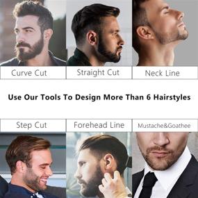 img 2 attached to 🧔 Advanced George Beard Shaper: Enhanced with Dual Barber Pencil for Precise Alignment and Edging. Effortlessly Complement Your Beard and Facial Hair Styling with Beard Trimmer, Barber Pencil, or Razor. Ultimate Beard Shaping Tool