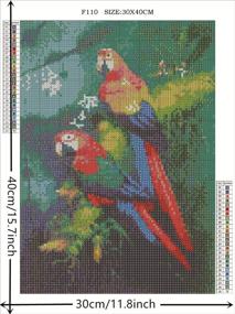 img 3 attached to Painting Diamonds Rhinestone Embroidery 11 8X15 7Inch Needlework for Cross-Stitch