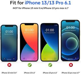 img 3 attached to 2-пакетный смартфон Blitzby Privacy Screen Protector для iPhone 13/13 Pro (6.1 дюйма), Anti-Spy Anti-Fingerprint Anti-Scratch Полное покрытие Полное клеевое покрытие без пузырей Тонкий и прочный.