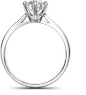 💍 очаровательное обручальное кольцо с имитацией алмаза 2.0 ct - чистое золотое кольцо на свадьбу 14k с белым покрытием логотип