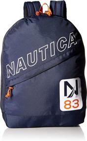 img 4 attached to Nautica Diagonal Polyester Resistant Backpack