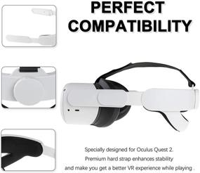 img 3 attached to Seltureone Updated Head Strap for Oculus Quest 2 - Ultimate Comfort & Pressure Reduction