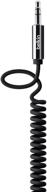 🔌 enhanced belkin mixit? coiled auxiliary cable in black, 6 feet - tangle-free design logo