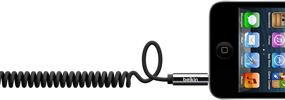 img 1 attached to 🔌 Enhanced Belkin MIXIT? Coiled Auxiliary Cable in Black, 6 Feet - Tangle-Free Design