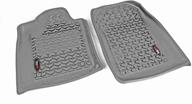 🚗 dodge/jeep durango/grand cherokee wk2 front gray floor liner – rugged ridge 14920.32 (2011-2020) logo