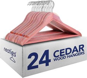 img 4 attached to 24-Pack of Neaties Red Cedar 1/2-Inch Hangers with Notches and Bar