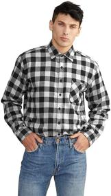 img 3 attached to Plaid Sleeve Shirt - Black Button-Up - Boys' Tops, Tees & Shirts