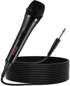 img 4 attached to 🎤 EARISE W1 Karaoke Microphone: 16.4ft Dynamic Vocal Wired Mic for Singing, Speech, Wedding, Stage & More