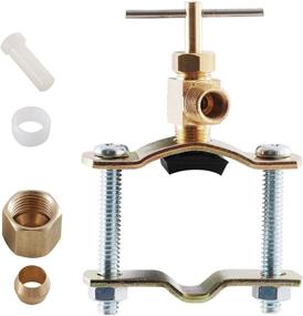 img 1 attached to 🔩 LDR 509 5110 Self Piercing Copper Saddle Valve - Adjustable from 3/8-Inch to 3/4-Inch