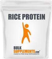 🌱 organic unflavored rice protein powder - vegan-friendly & high-quality - bulksupplements.com (100g - 3.5oz) logo