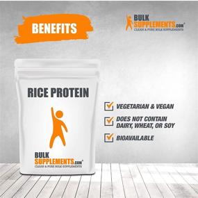 img 2 attached to 🌱 Organic Unflavored Rice Protein Powder - Vegan-Friendly & High-Quality - BulkSupplements.com (100g - 3.5oz)