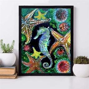 img 3 attached to Painting Paintings Rhinestone Embroidery 13 7×17 7Inch