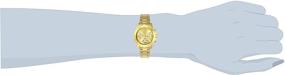 img 3 attached to Stainless Steel Quartz Watch for Women - Invicta Wildflower, Gold 18 (Model: 21731)