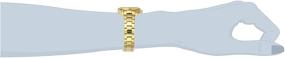 img 2 attached to Stainless Steel Quartz Watch for Women - Invicta Wildflower, Gold 18 (Model: 21731)