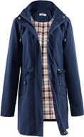 π§οΈ polydeer lightweight waterproof raincoat for women - breathable windbreaker jacket with hood - active outdoor trench coats - long poncho design logo