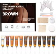 🛠️ nadamoo leather repair kit for couches, furniture, car seats, sofa, jacket, shoes, boat - vinyl leather recolor balm, dye & scratch repair diy fix kit, brown serial logo