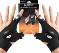 🔦 led flashlight gloves: hands-free light for fishing, repairing, camping, and hiking in dark places - top gift logo
