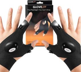 img 4 attached to 🔦 LED Flashlight Gloves: Hands-Free Light for Fishing, Repairing, Camping, and Hiking in Dark Places - Top Gift