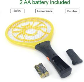 img 1 attached to 🪰 Fobelisk Electric Fly Swatter: Powerful Bug Zapper for Effective Mosquito and Insect Control - Handheld, High Voltage Device for Indoor, Travel, Camping and Outdoor Use (2 AA Batteries Included)