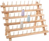 tosnail wooden 60-spool thread holder: ideal thread rack for sewing, embroidery, and organizing threads logo