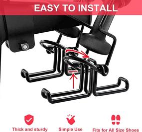 img 1 attached to 🚲 DenForste 2-Pack Shoe Rack Bike Shoe Hanger Holder - Compatible with Peloton Bike (Not compatible with Peloton Bike+)