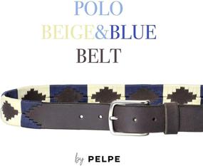 img 2 attached to PELPE Argentine Matching Bracelet Embroidered Men's Accessories for Belts