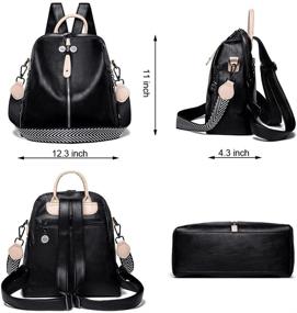 img 2 attached to 👜 Стильные кожаные сумки-портфели, кошельки и модные рюкзаки для женщин