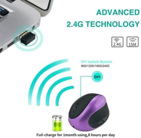 img 2 attached to Wireless Ergonomics Adjustable Rechargeable Li Battery
