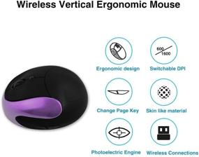 img 3 attached to Wireless Ergonomics Adjustable Rechargeable Li Battery