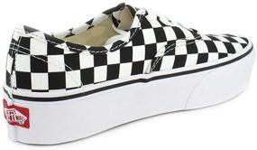 img 1 attached to Vans Authentic Platform Checkerboard White Men's Shoes