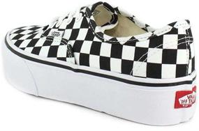 img 2 attached to Vans Authentic Platform Checkerboard White Men's Shoes