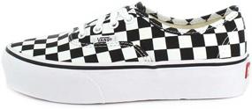 img 3 attached to Vans Authentic Platform Checkerboard White Men's Shoes