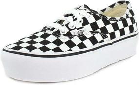 img 4 attached to Vans Authentic Platform Checkerboard White Men's Shoes