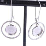 reidgaller stainless cabochon earrings accessories logo